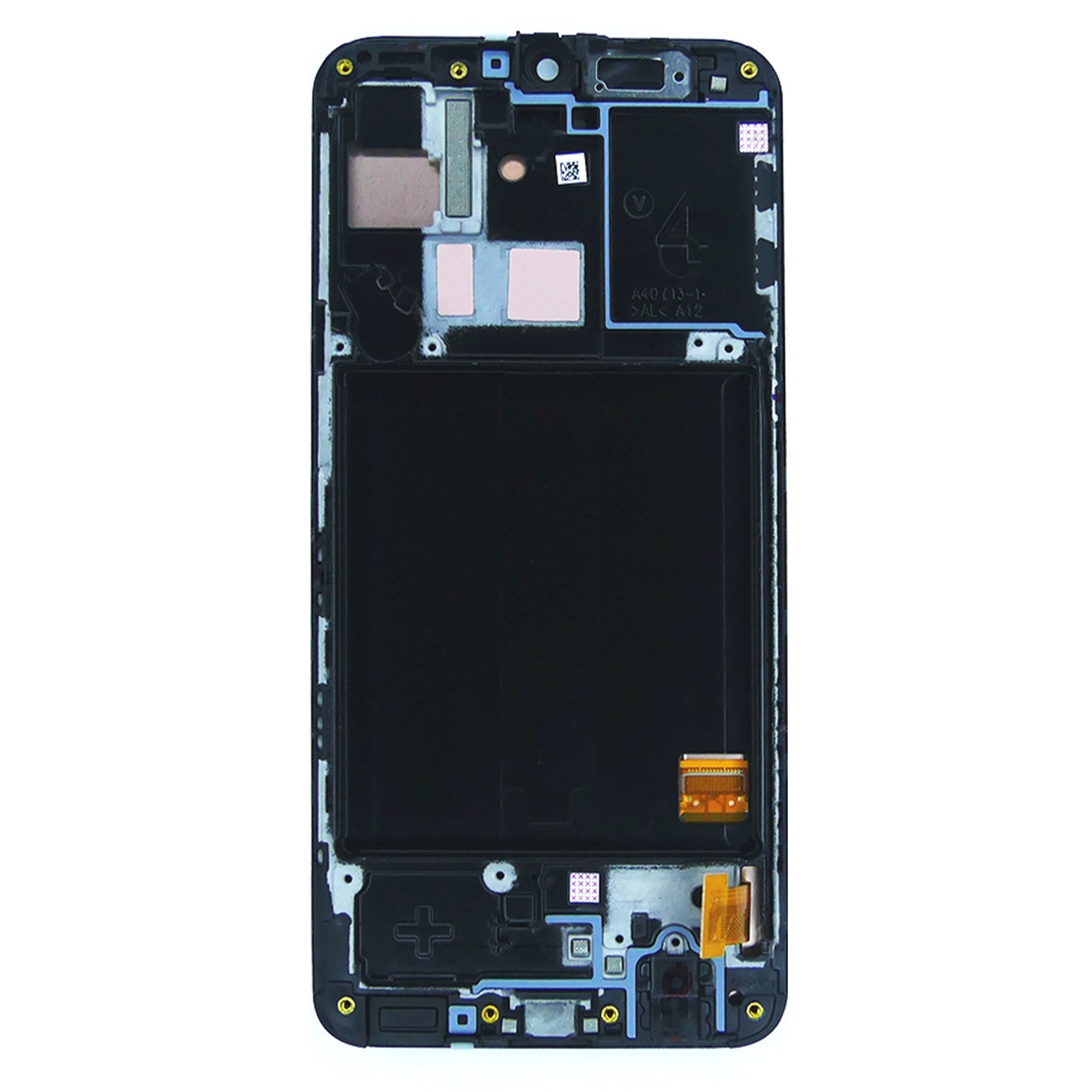Samsung Galaxy A40 A405F Display And Digitizer With Frame Black Service Pack