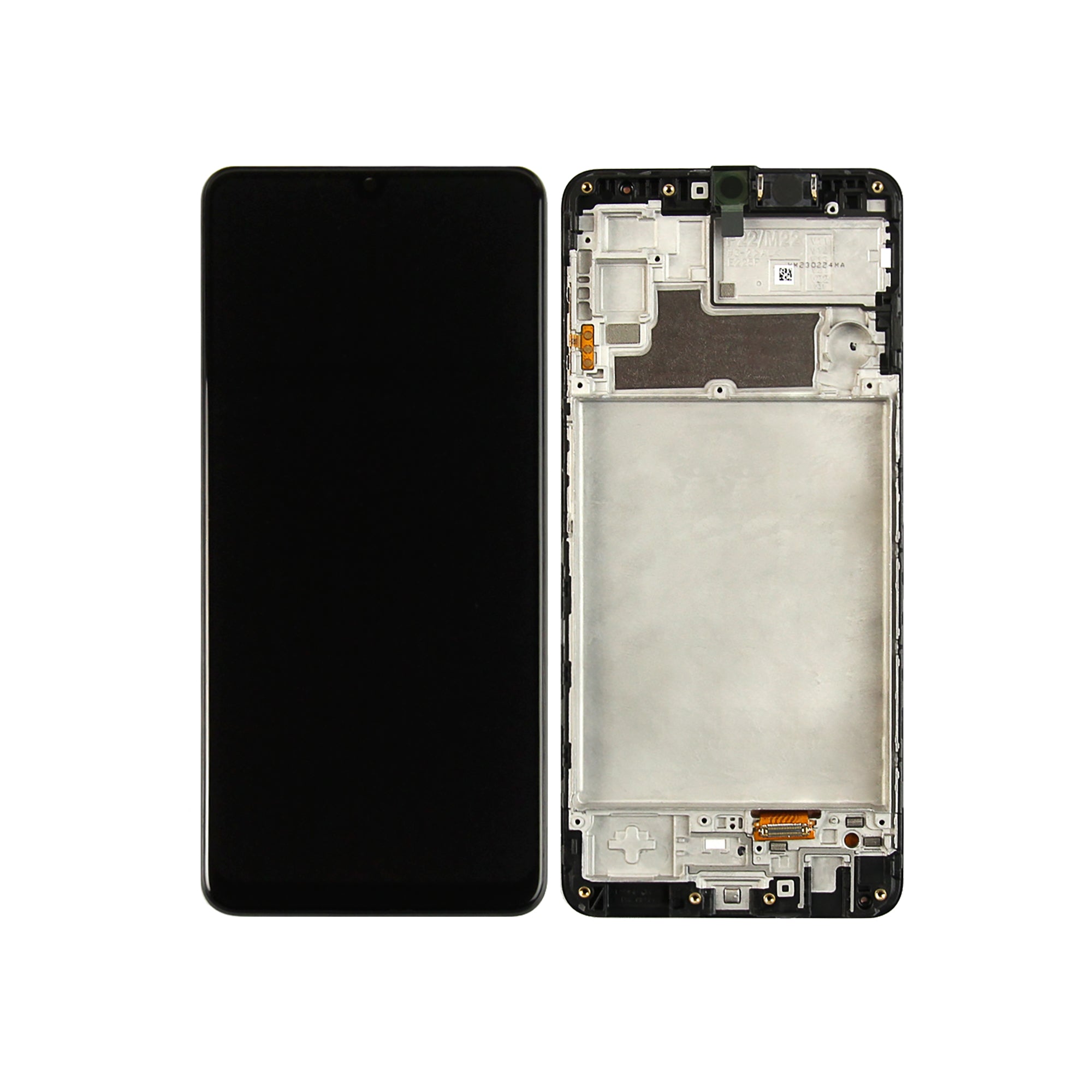 Samsung Galaxy M22 M225F Display And Digitizer With Frame Black Service Pack