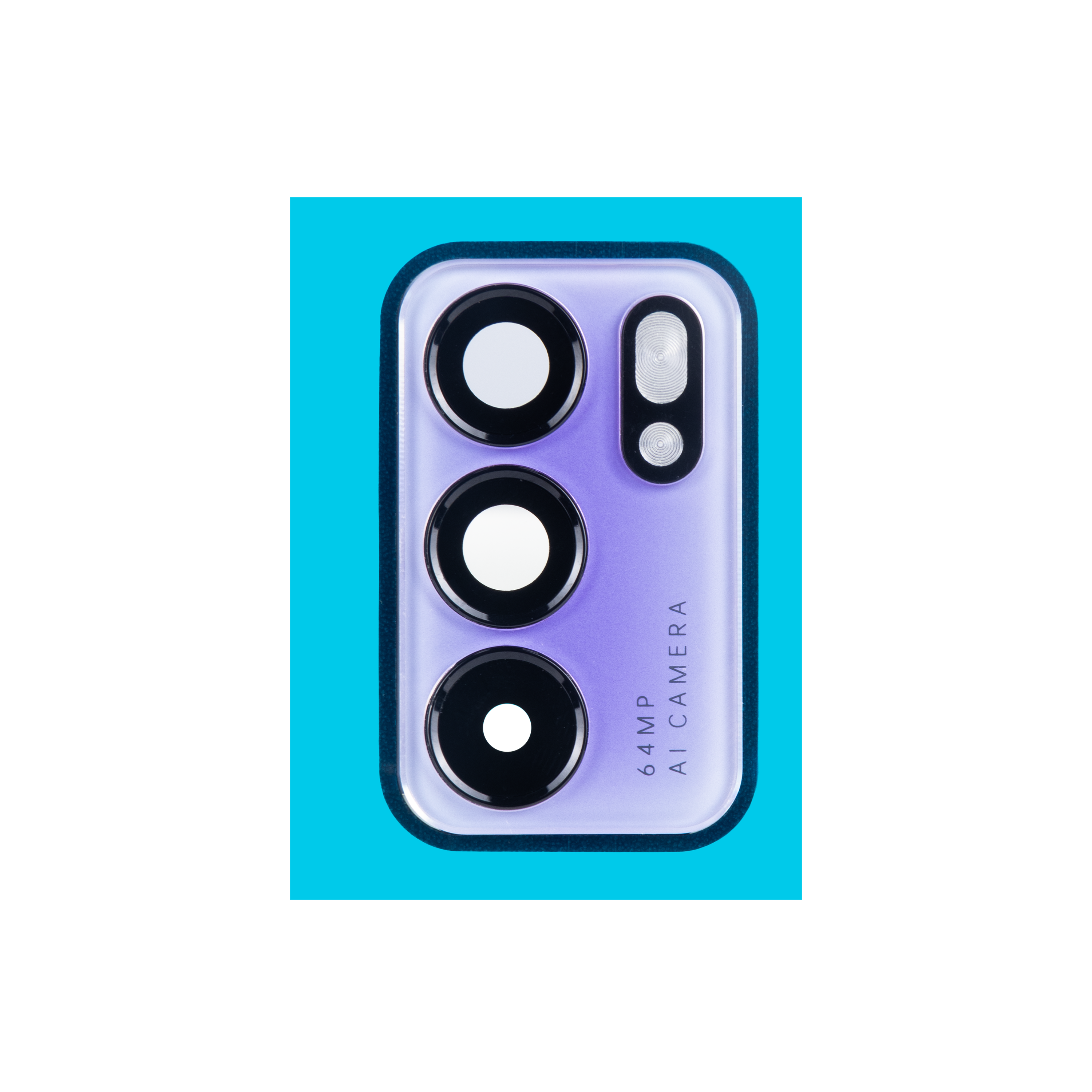 Oppo Reno 6 5G Camera Lens Cover With Frame Purple OEM