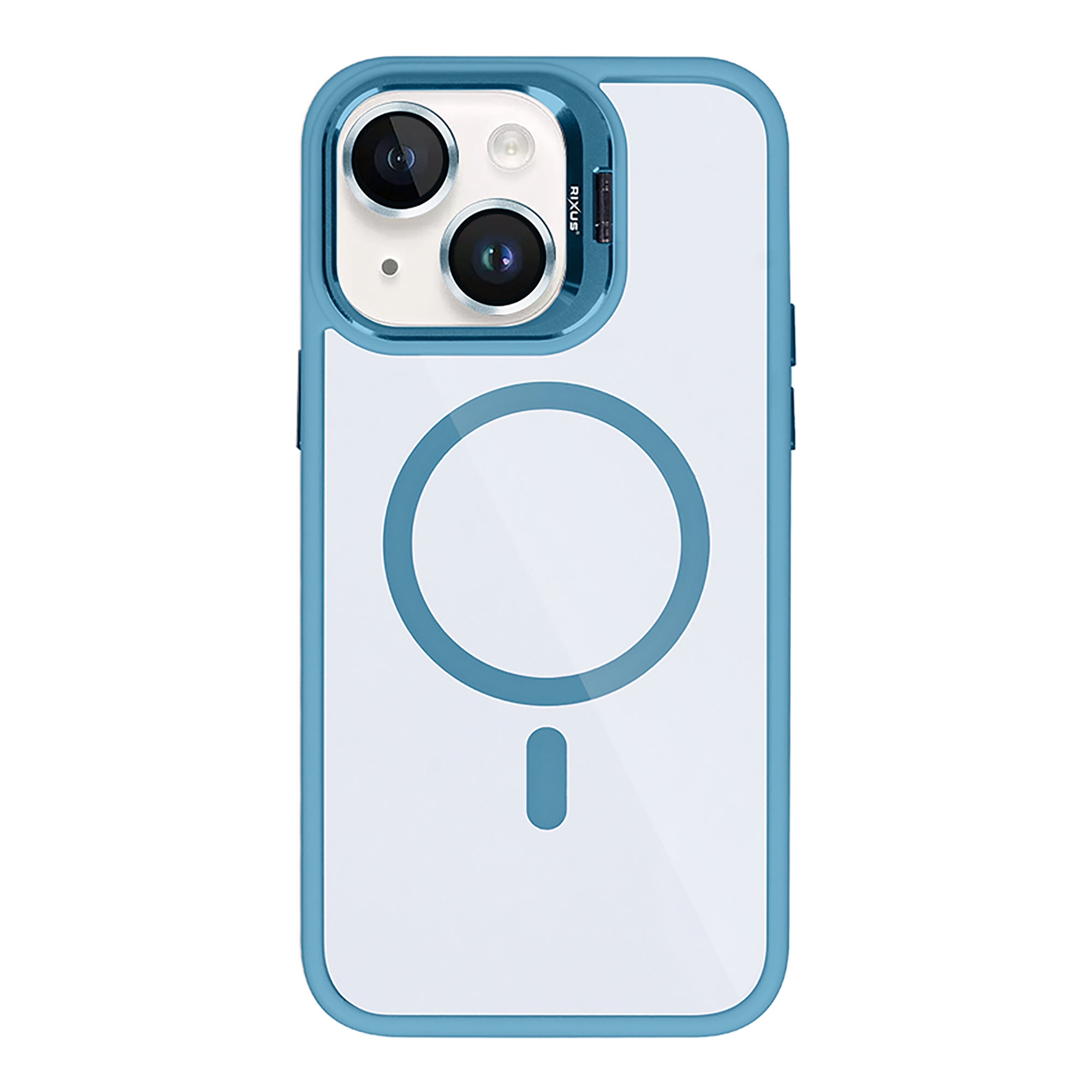 Rixus Classic 03 Case With MagSafe Compatible For Apple iPhone 14 Light Blue