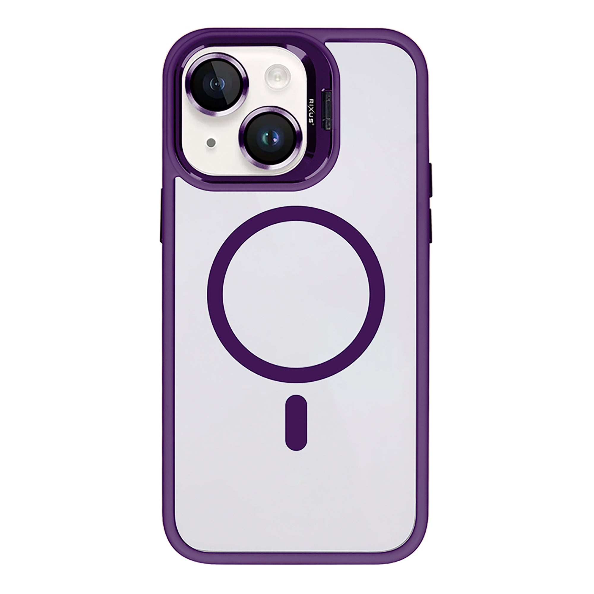 Rixus Classic 03 Case With MagSafe Compatible For Apple iPhone 14 Deep Purple