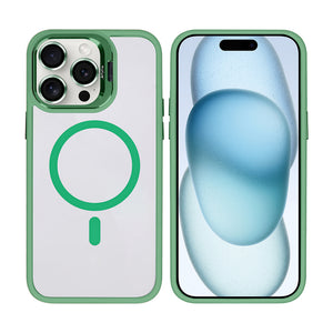 Rixus Classic 03 Case With MagSafe Compatible For Apple iPhone 14 Pro Max Light Green