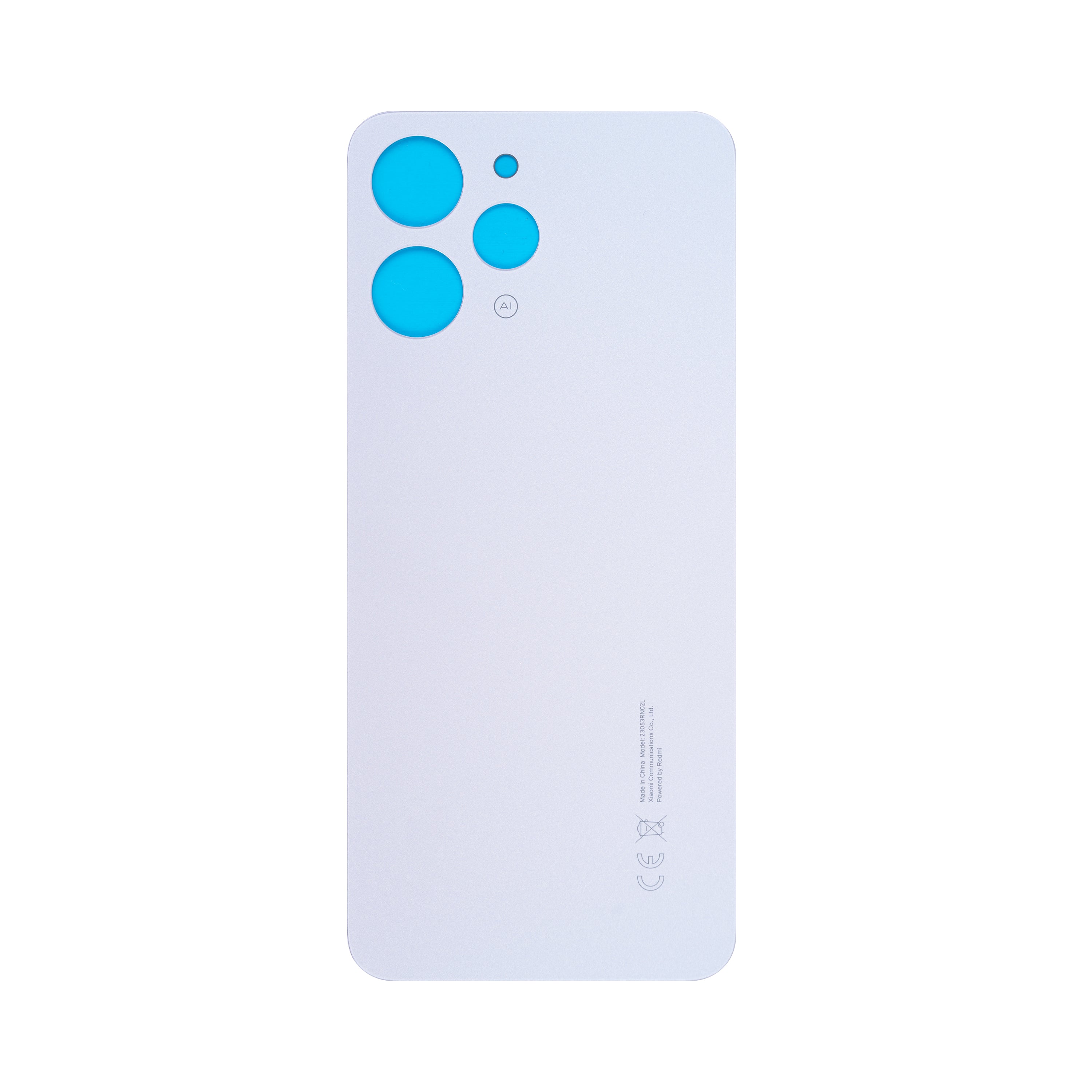 Xiaomi Redmi 12 4G Back Cover Without Lens Polar Silver OEM