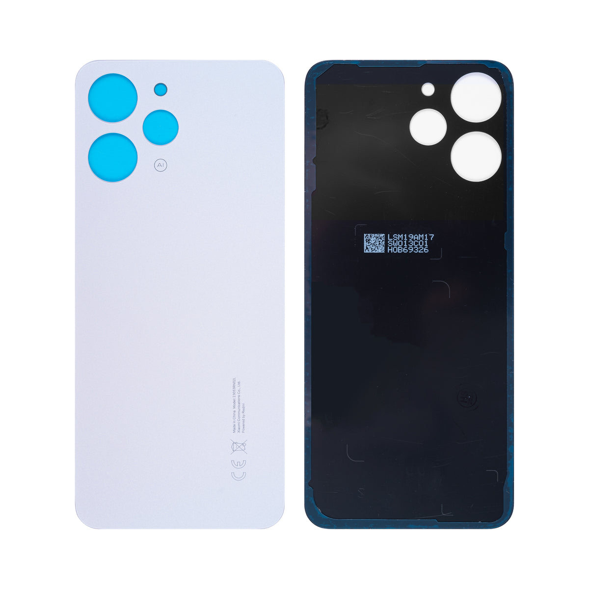Xiaomi Redmi 12 4G Back Cover Without Lens Polar Silver OEM