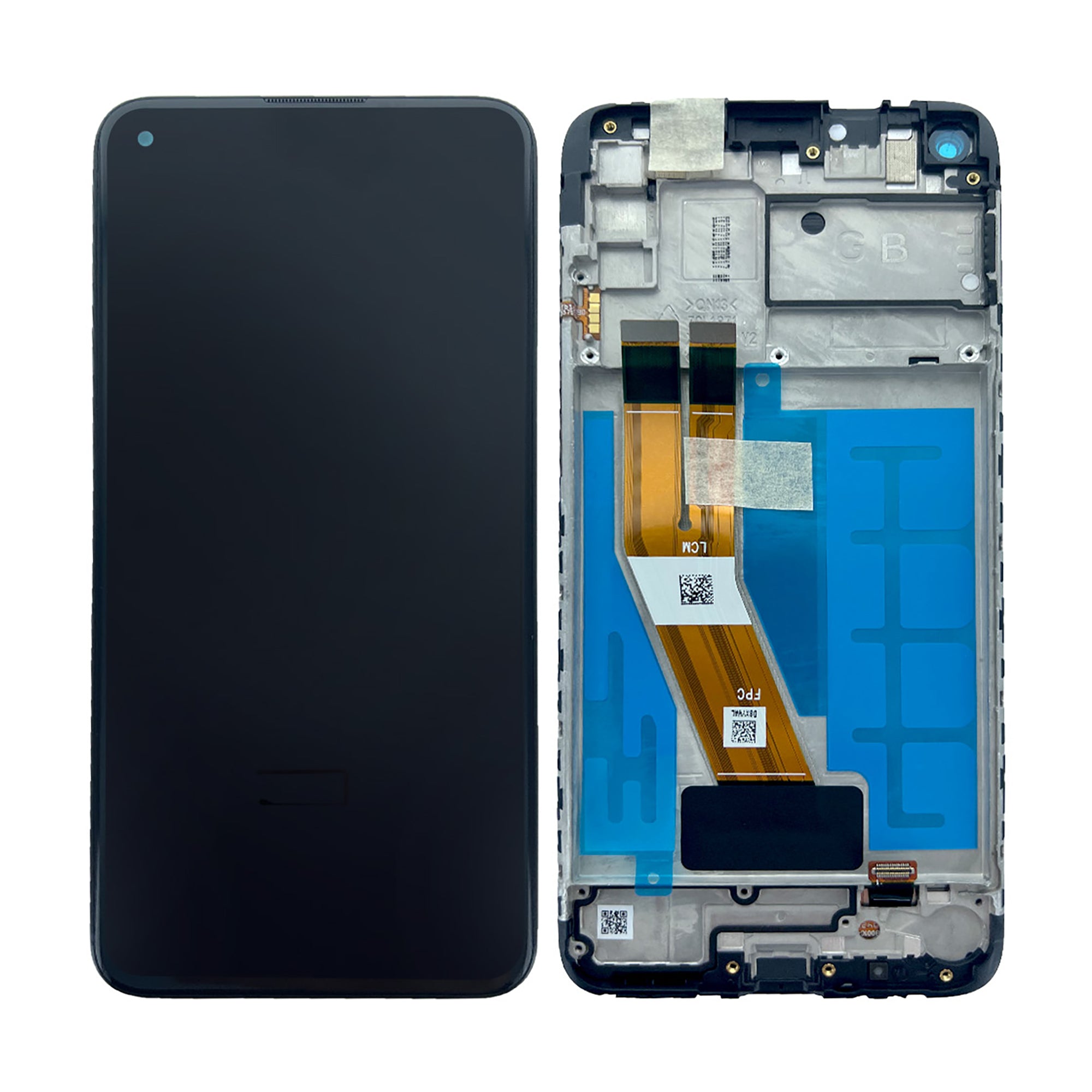 Samsung Galaxy A11 A115F Display And Digitizer With Frame Black Service Pack
