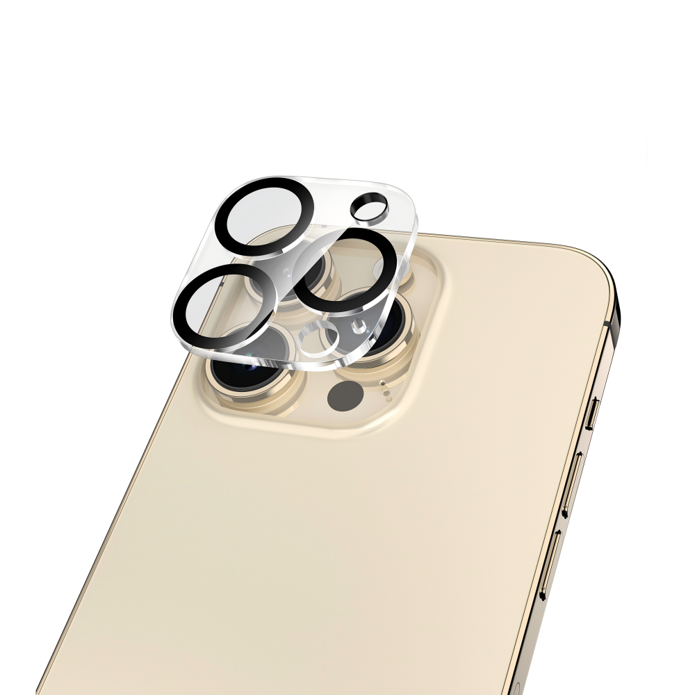 Rixus Clear HD Camera Tempered Glass For Apple iPhone 15 Pro, 15 Pro Max