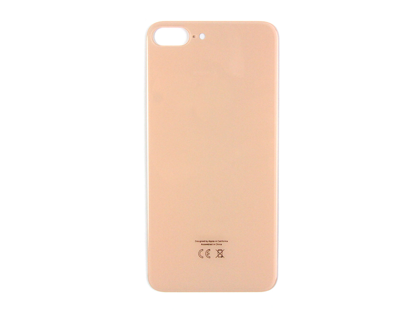 For Apple iPhone 8 Plus Back Glass, Enlarged Camera Frame Rose Gold Compatible