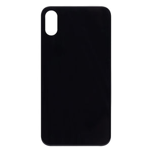 For Apple iPhone XS Back Glass, Enlarged Camera Frame Black Compatible