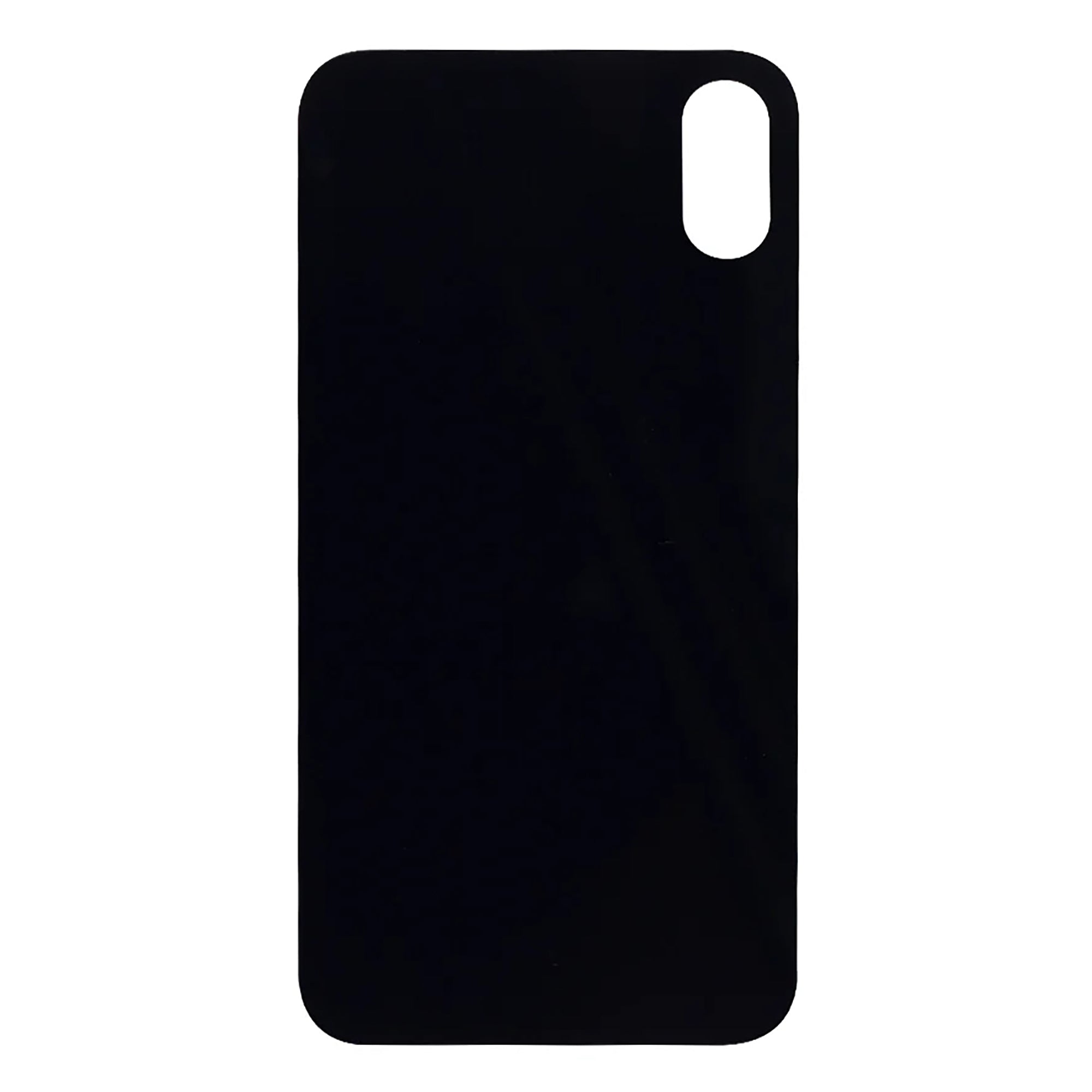 For Apple iPhone XS Back Glass, Enlarged Camera Frame Black Compatible