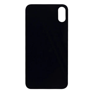 For Apple iPhone XS Back Glass, Enlarged Camera Frame Black Compatible