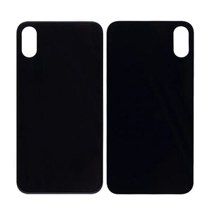 For Apple iPhone XS Back Glass, Enlarged Camera Frame Black Compatible
