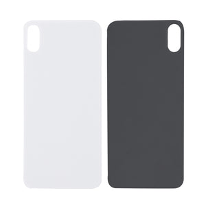 For Apple iPhone XS Back Glass, Enlarged Camera Frame White Compatible