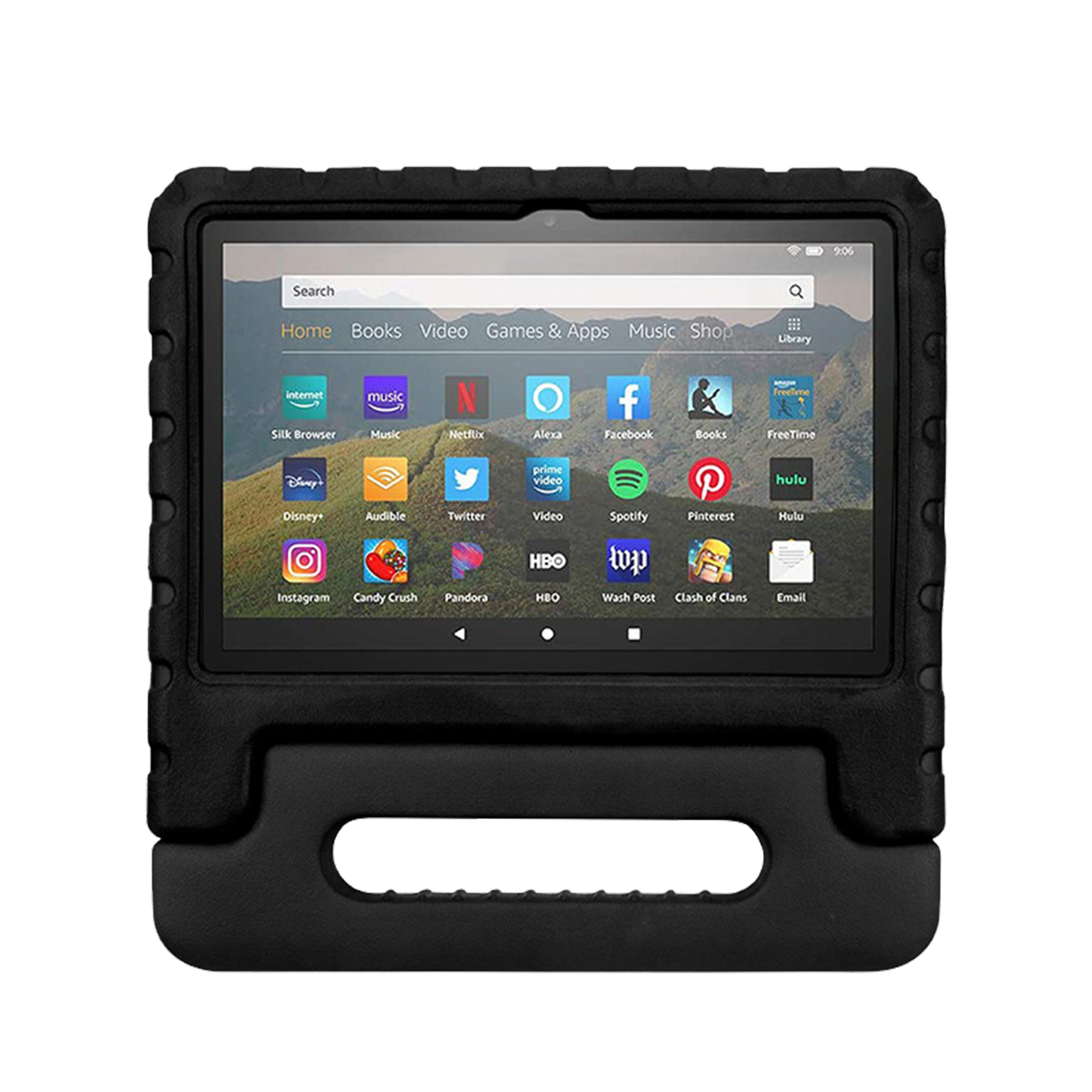 Rixus RXTC06 Tablet Kids Case For Apple iPad 10.2 inch (2021, 2019), iPad Air 3 10.5 inch (2019), iPad Pro 10.5 inch (2018) Black