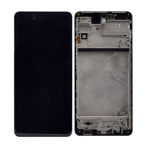 Samsung Galaxy M51 M515F Display And Digitizer With Frame Black OEM