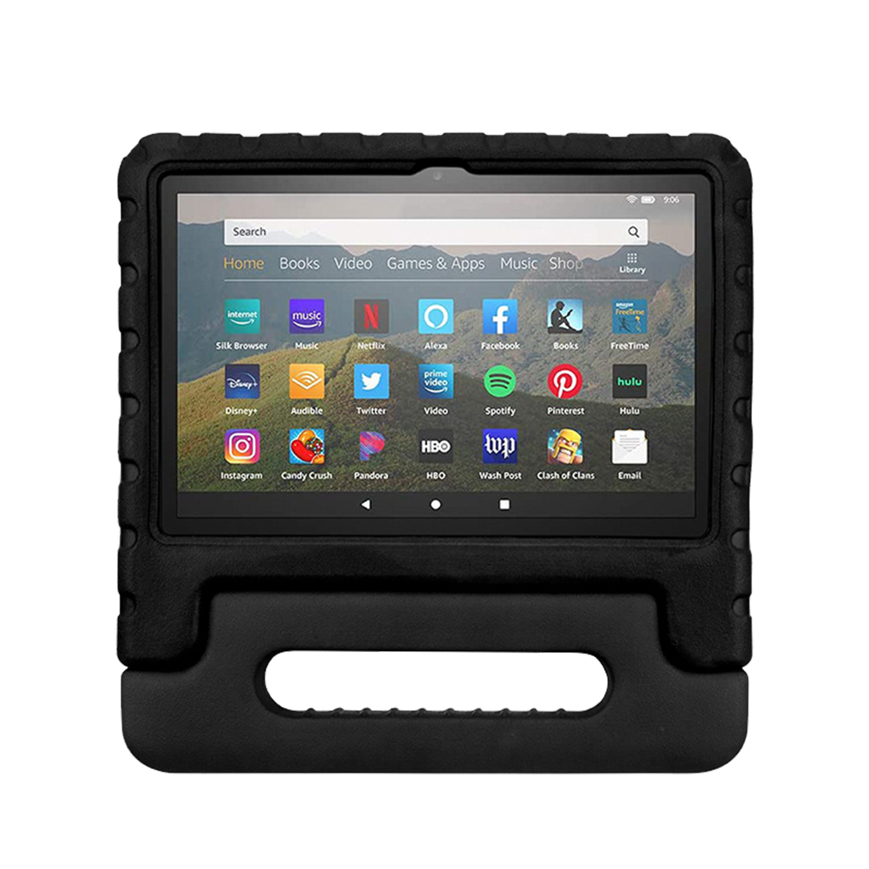 Rixus RXTC06 Tablet Kids Case For Apple iPad 2, 3, 4 9.7 inch Black