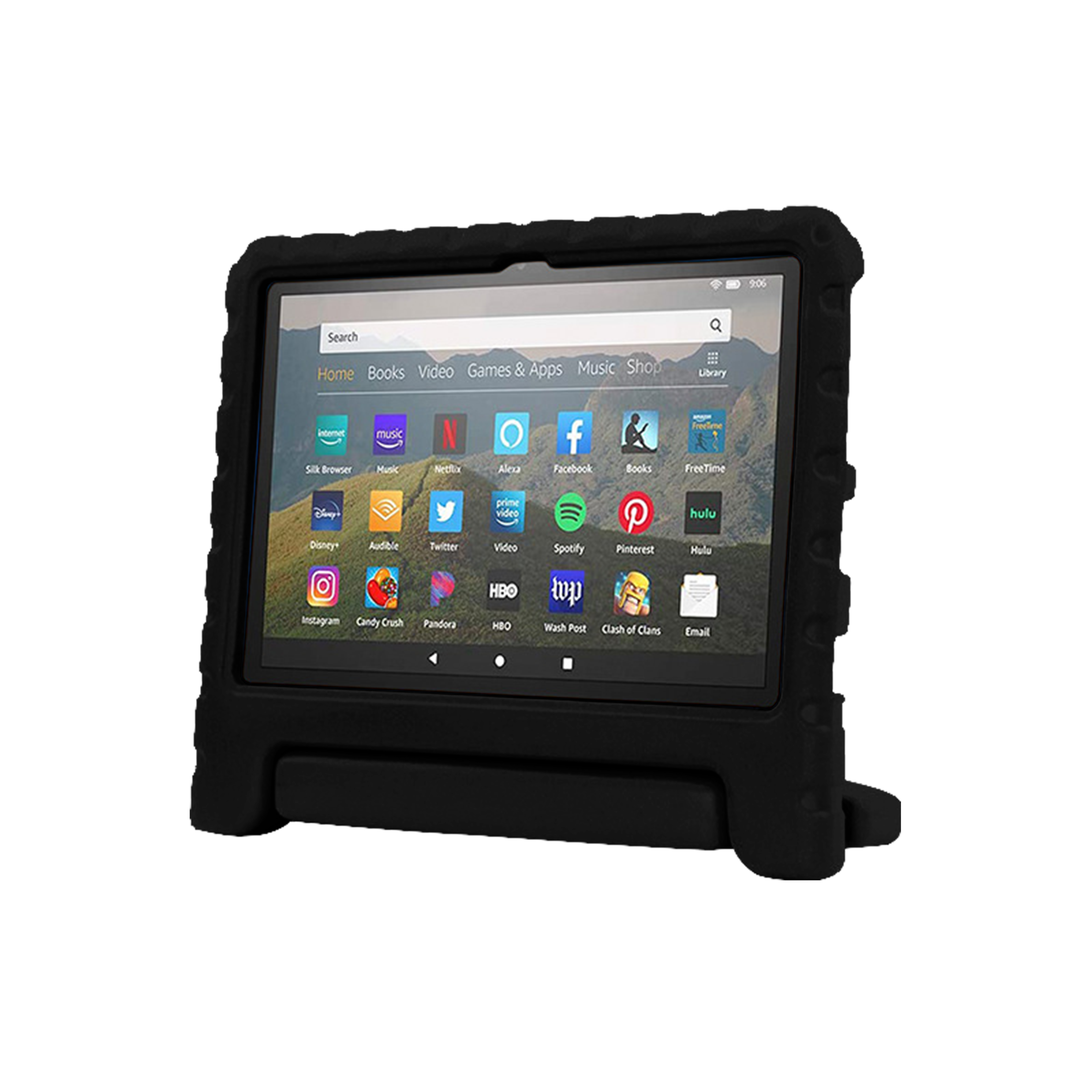 Rixus RXTC06 Tablet Kids Case For Apple iPad 2, 3, 4 9.7 inch Black