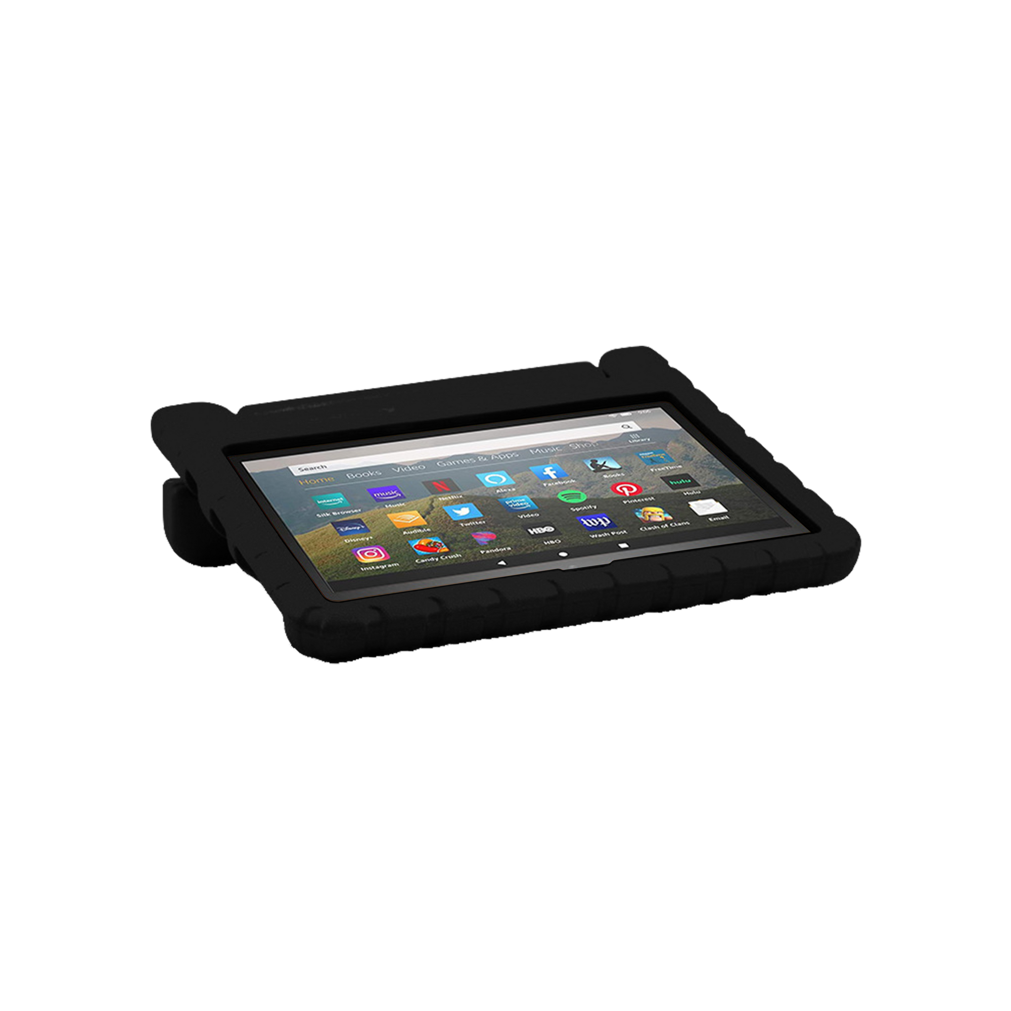 Rixus RXTC06 Tablet Kids Case For Apple iPad Air 1 9.7 inch, iPad 5, iPad 2 9.7 inch, iPad 6, iPad Pro 9.7 inch, iPad 7 Black