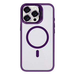 Rixus Classic 03 Case With MagSafe Compatible For Apple iPhone 13 Pro Deep Purple