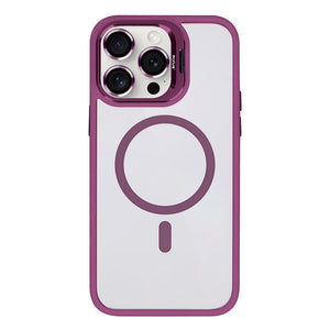 Rixus Classic 03 Case With MagSafe Compatible For Apple iPhone 13 Pro Dark Pink