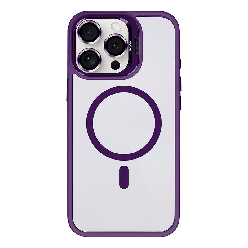 Rixus Classic 03 Case With MagSafe Compatible For Apple iPhone 13 Pro Max Deep Purple