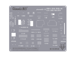 Qianli Bumblebee Stencil (QS148) For iPhone 6S-13 Screen / Face ID