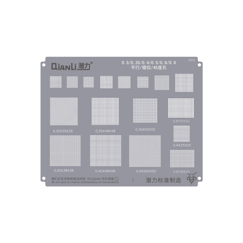 QIANLI Bumblebee 540 Multifunctional Reballing Stencil