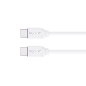 Rixus RX2016 Data Sync And Fast Charge Cable USB-C to USB-C 2m