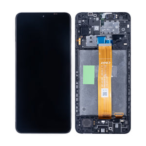 Samsung Galaxy A12 A125F Display And Digitizer With Frame Black (Flex DTC, CDOT) Service Pack