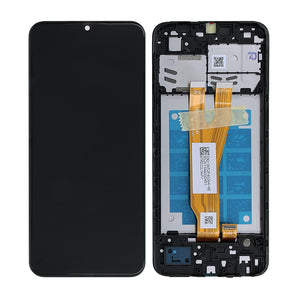 Samsung Galaxy A03 Core A032F Display And Digitizer With Frame Black Service Pack