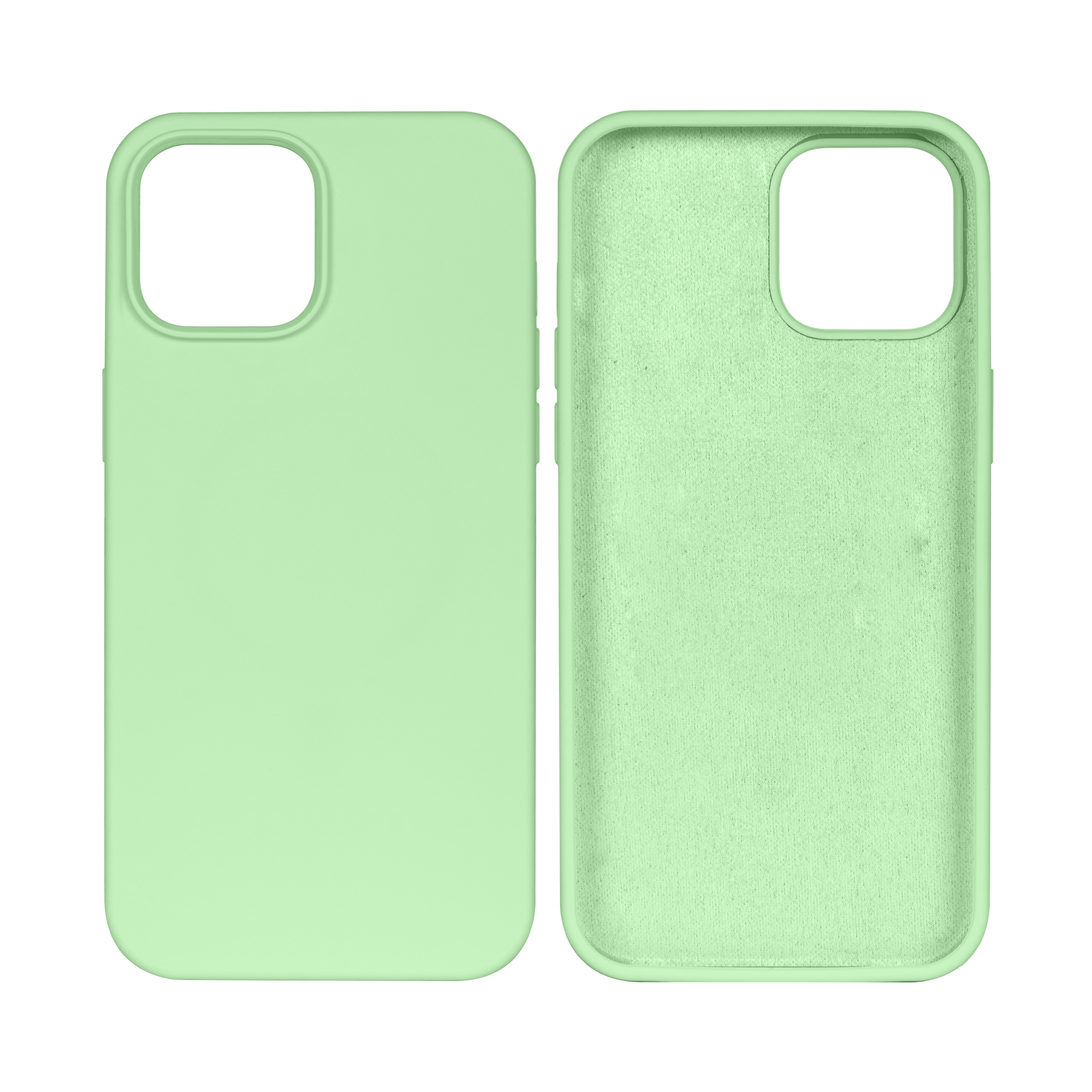 Rixus Soft TPU Phone Case For Apple iPhone 15 Matcha Green