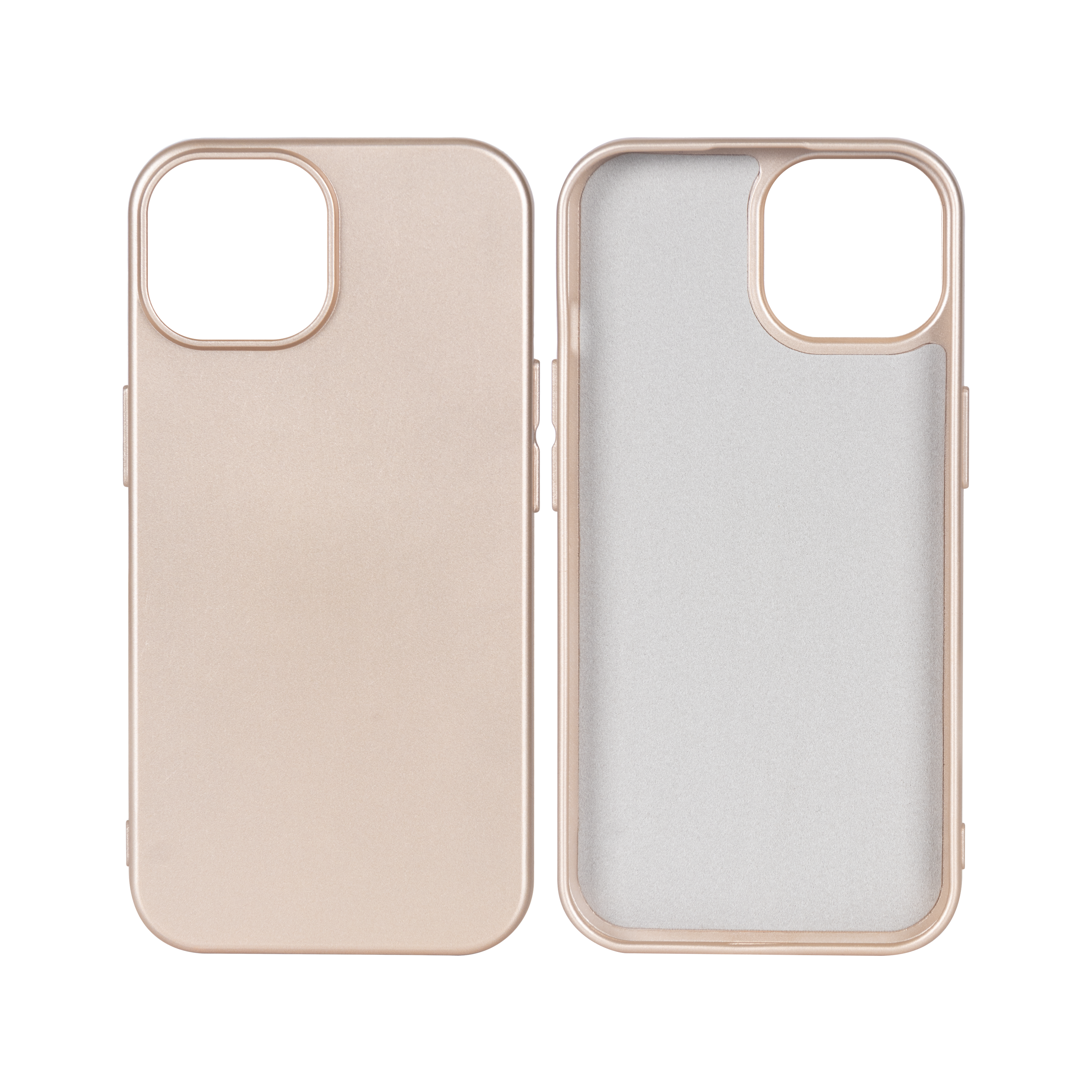 Rixus Soft TPU Phone Case For Apple iPhone 15 Gold