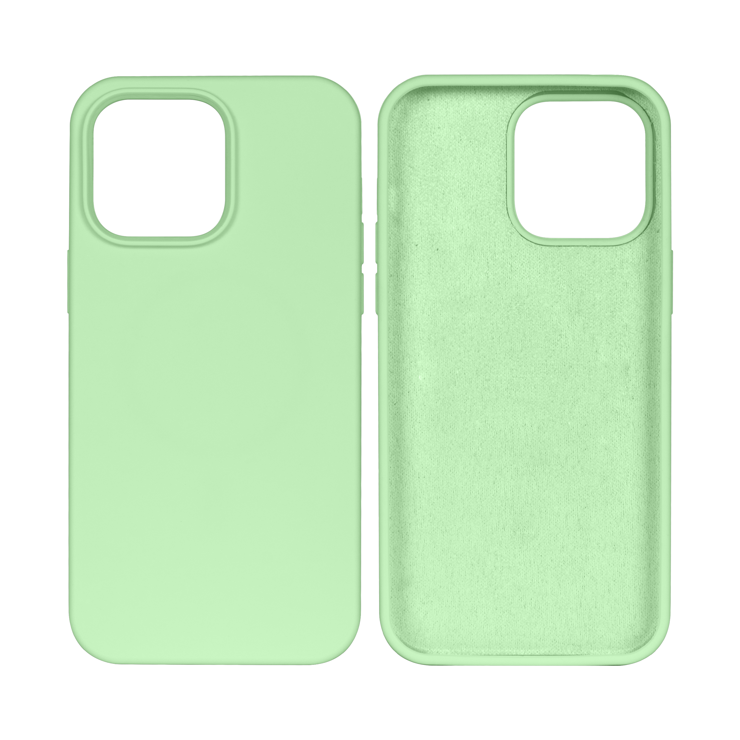 Rixus Soft TPU Phone Case For Apple iPhone 15 Pro Max Matcha Green