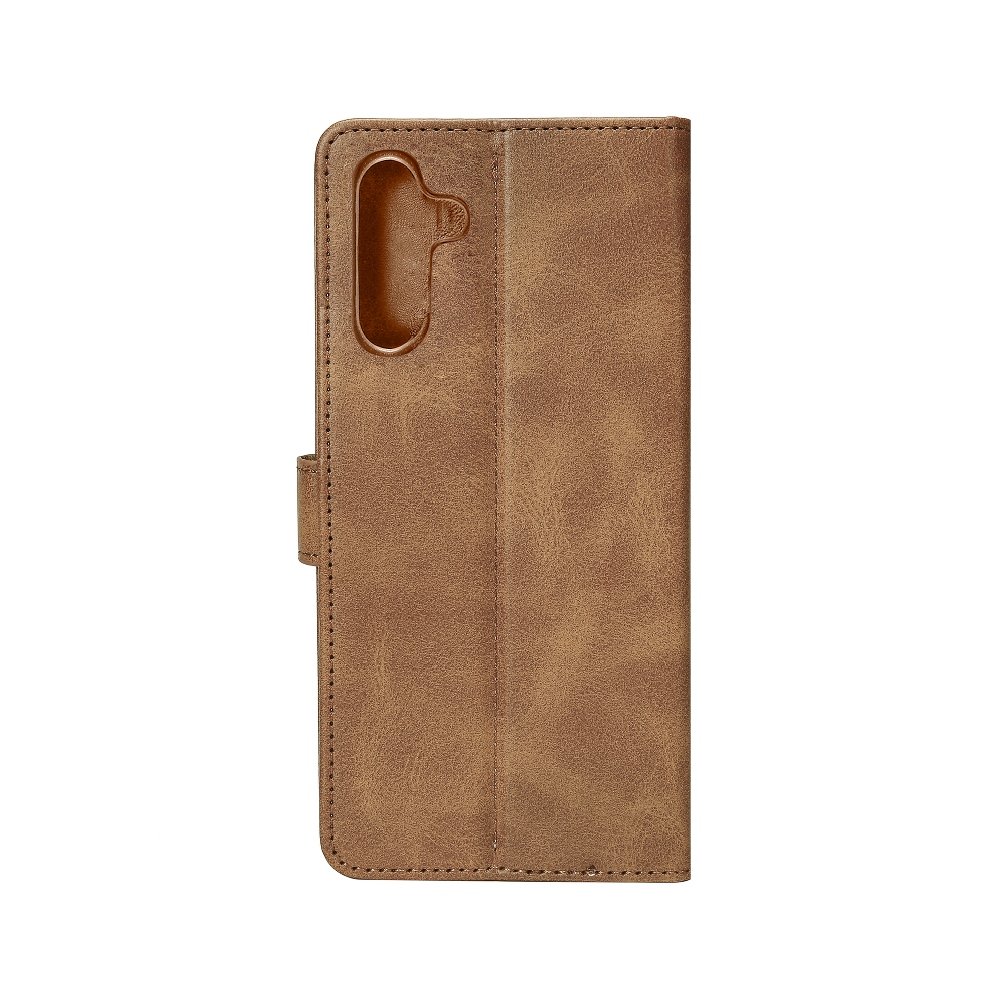 Rixus Bookcase For Samsung Galaxy A24 4G Light Brown