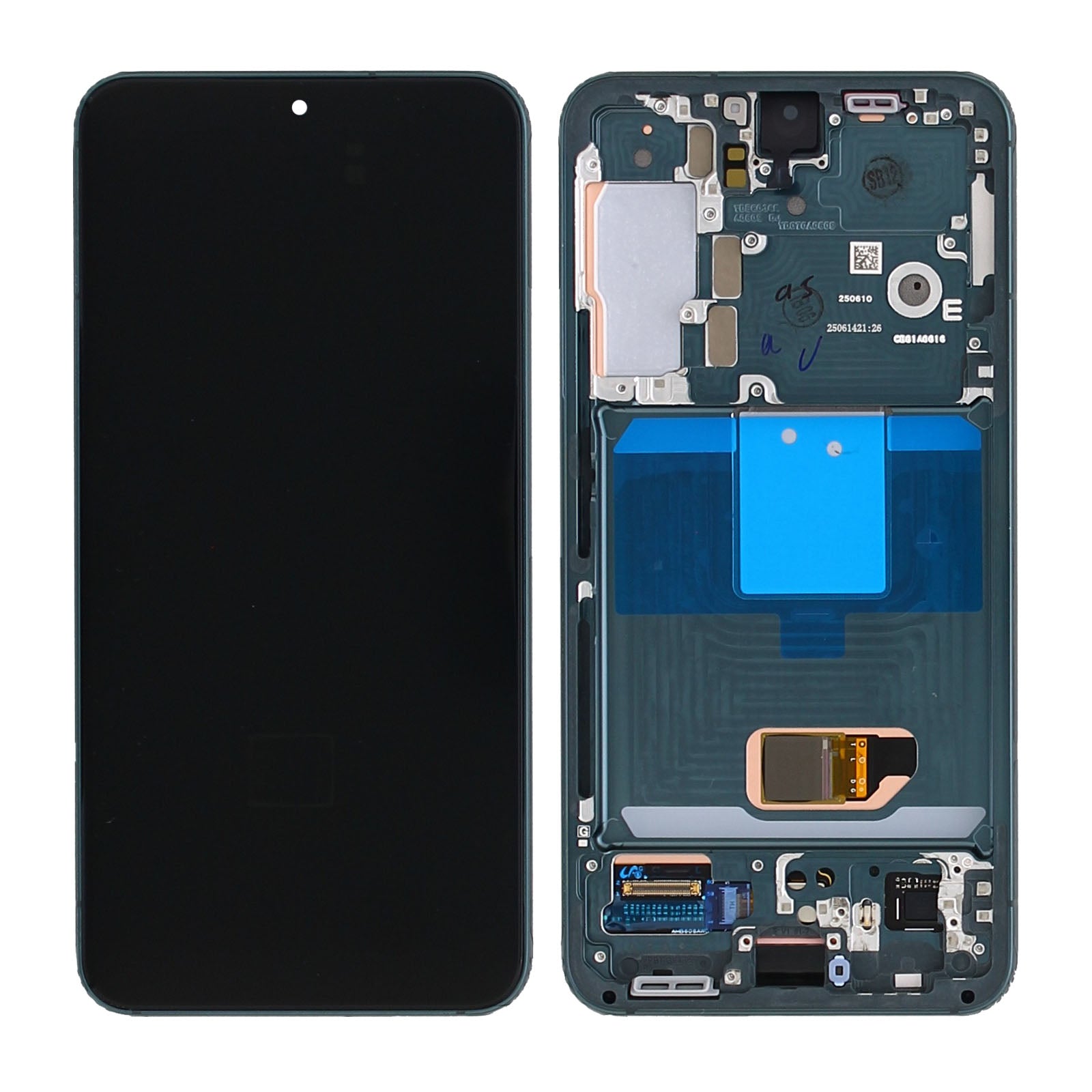 Samsung Galaxy S22 S901B Display And Digitizer With Frame Graphite Service Pack