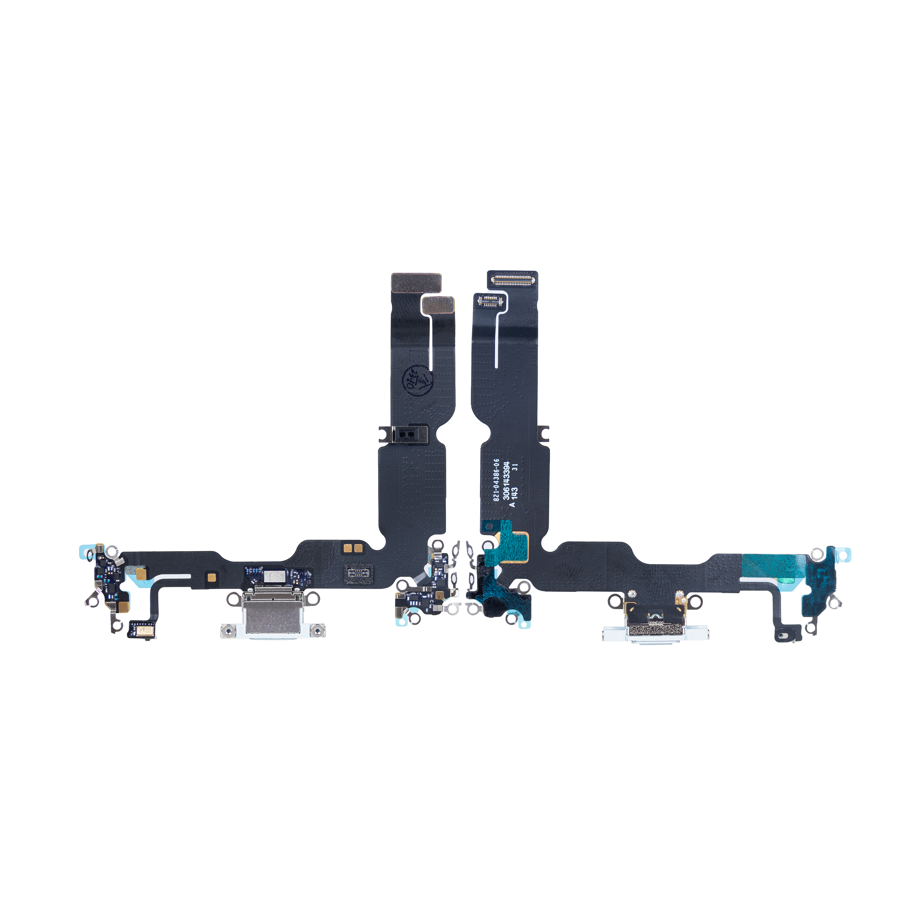 For Apple iPhone 15 Plus System Charging Flex Blue Pulled