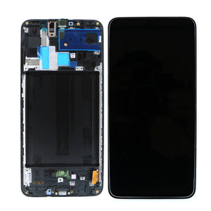 Samsung Galaxy A70 A705F Display And Digitizer With Frame Black Service Pack