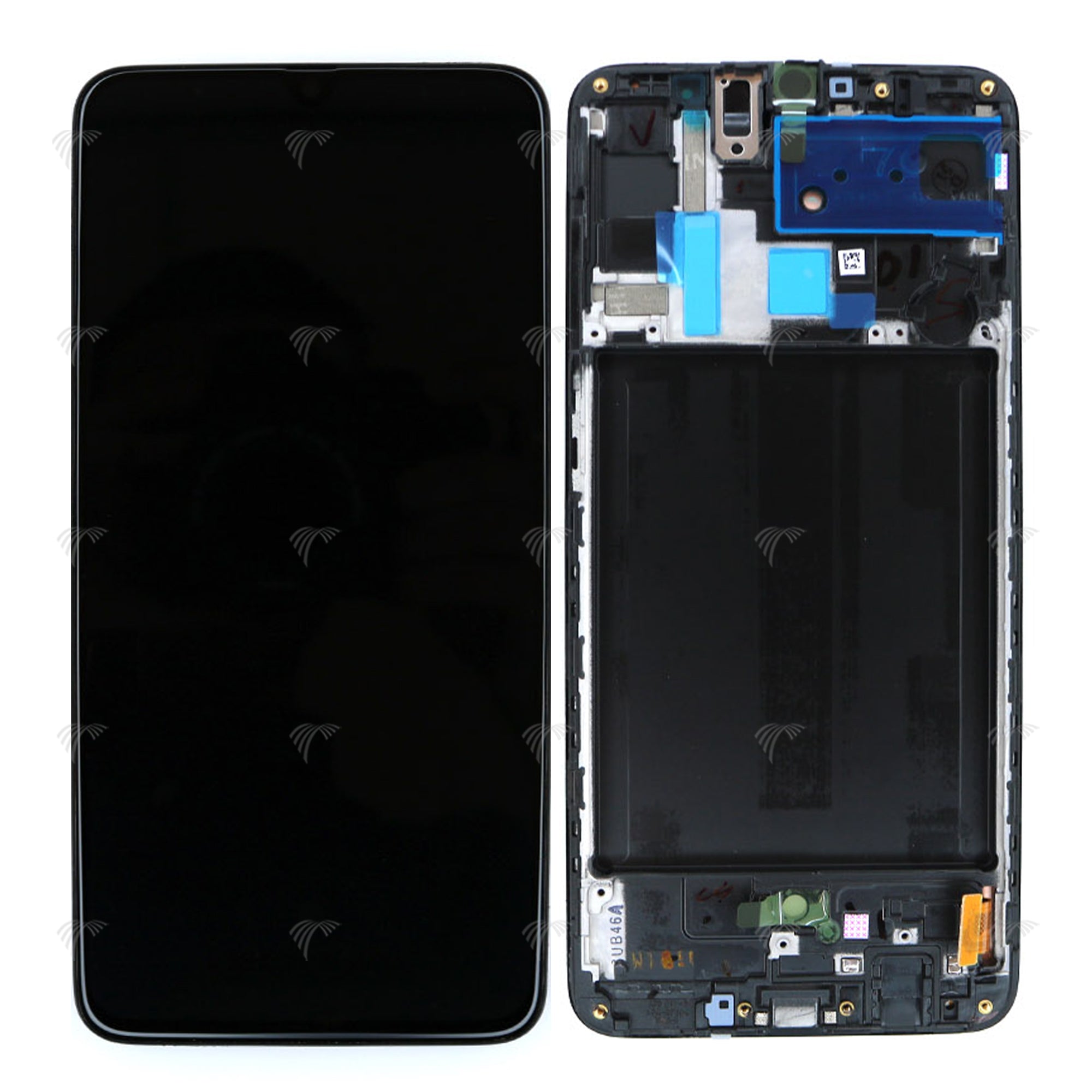 Samsung Galaxy A70 A705F Display And Digitizer With Frame Black Service Pack