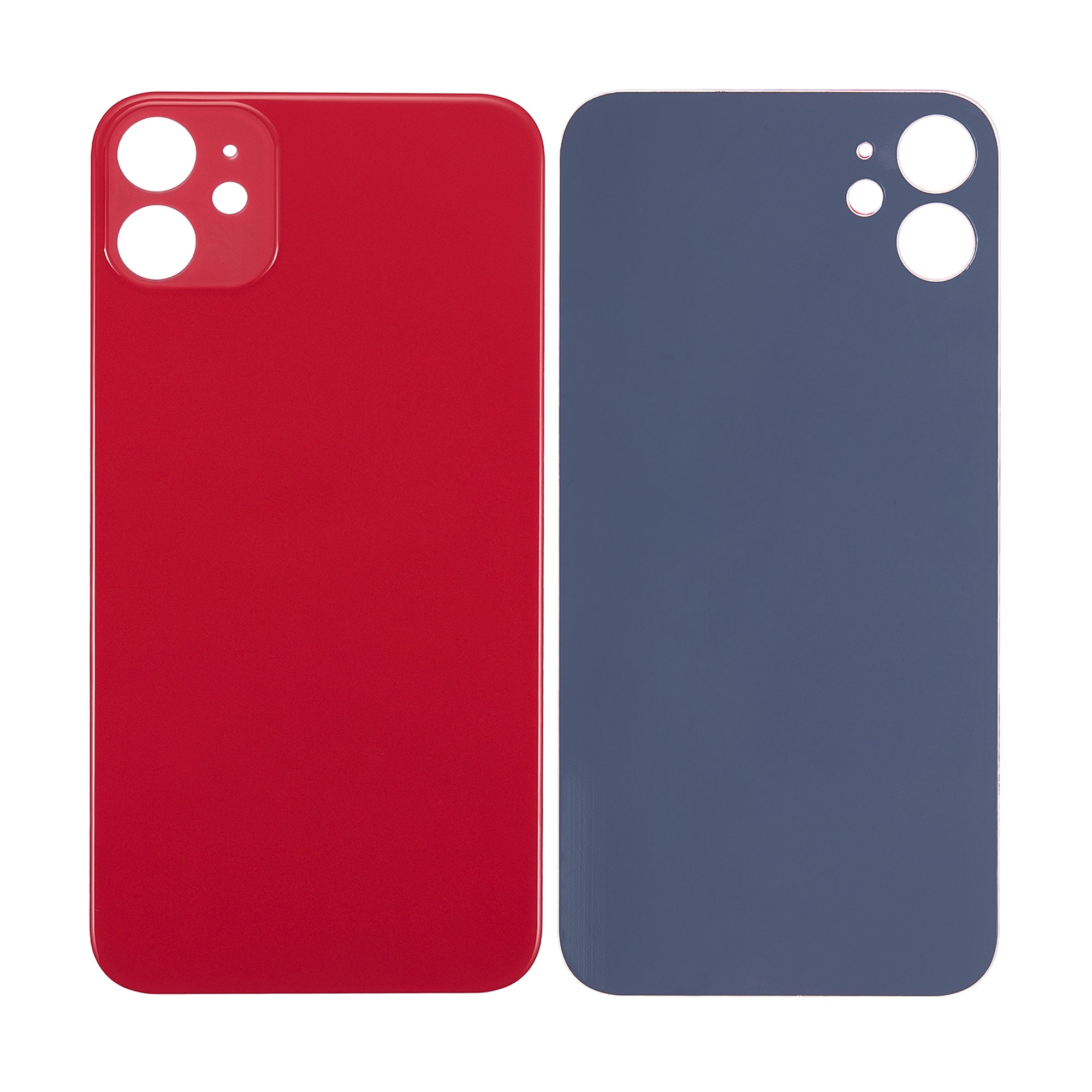 For Apple iPhone 11 Back Glass, Enlarged Camera Frame Red Compatible