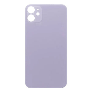 For Apple iPhone 11 Back Glass, Enlarged Camera Frame Purple Compatible