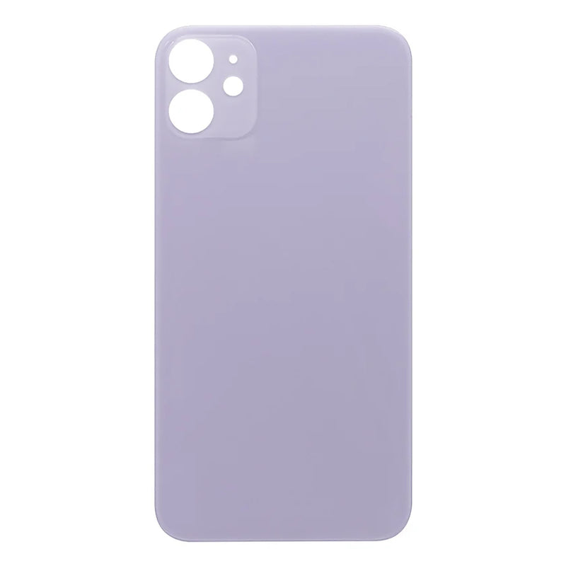 For Apple iPhone 11 Back Glass, Enlarged Camera Frame Purple Compatible