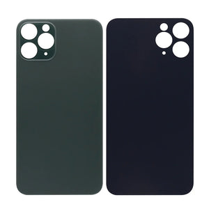 For Apple iPhone 11 Pro Back Glass, Enlarged Camera Frame Green Compatible