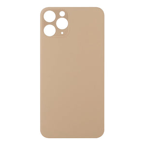 For Apple iPhone 11 Pro Back Glass, Enlarged Camera Frame Gold Compatible