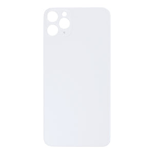 For Apple iPhone 11 Pro Max Back Glass, Enlarged Camera Frame Silver Compatible