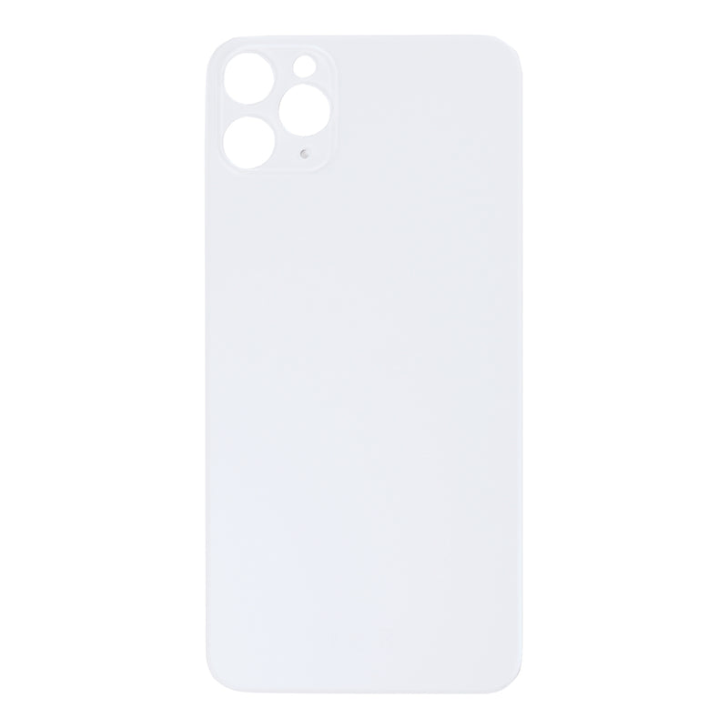 For Apple iPhone 11 Pro Max Back Glass, Enlarged Camera Frame Silver Compatible