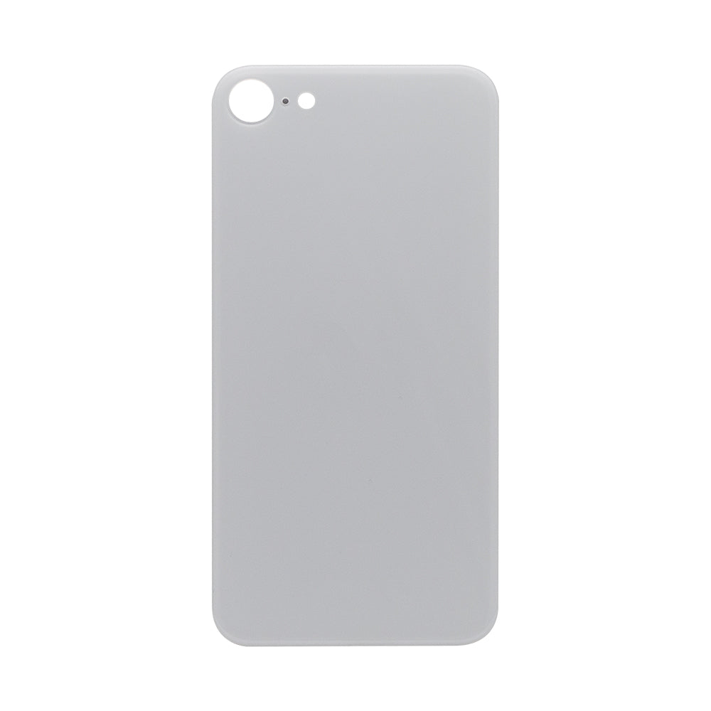 For iPhone SE (2020, 2022) Extra Glass White (Enlarged Camera Frame)