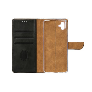 Rixus Bookcase For Samsung Galaxy A05 Black