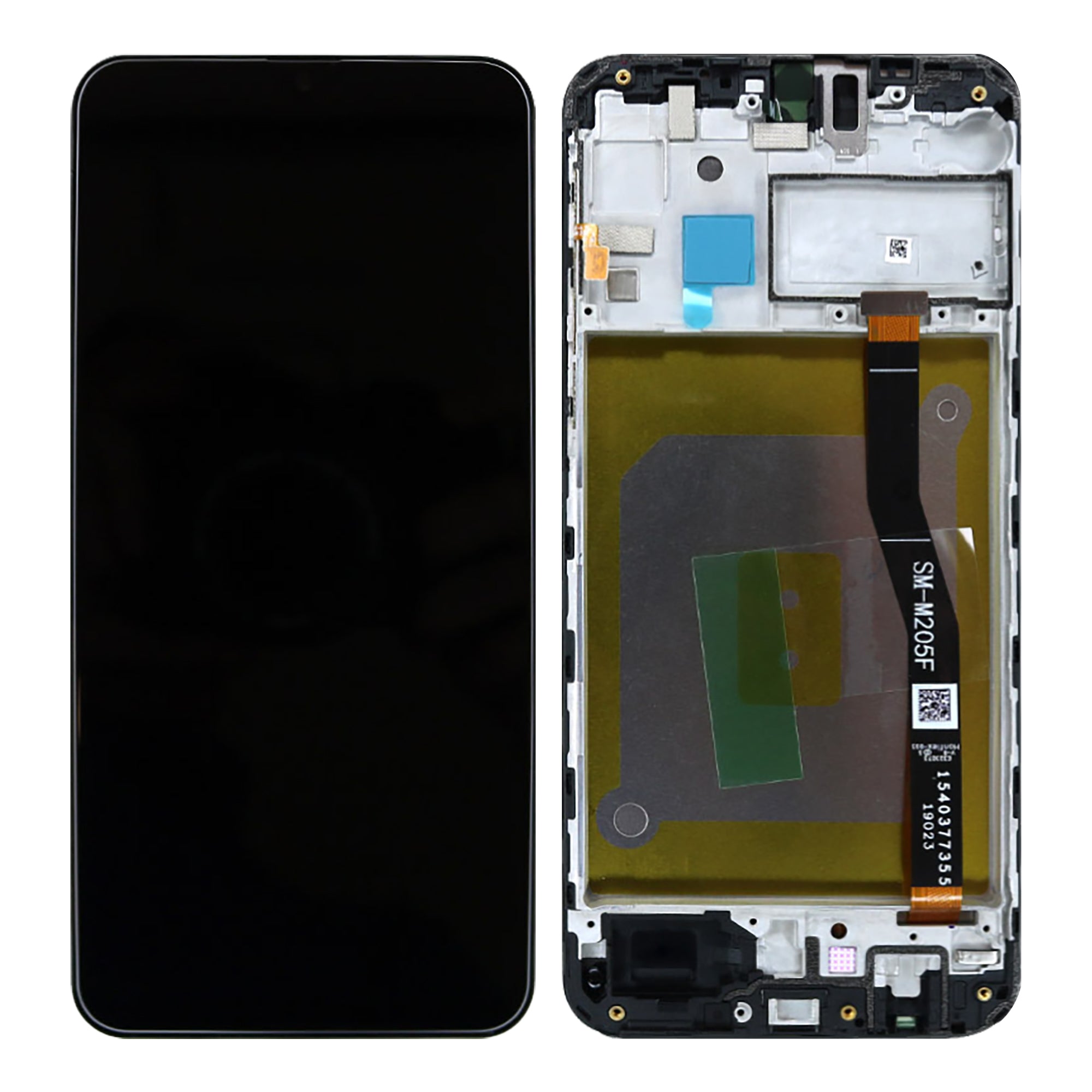 Samsung Galaxy M20 M205F Display And Digitizer With Frame Black Service Pack