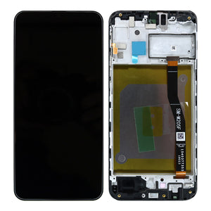 Samsung Galaxy M20 M205F Display And Digitizer With Frame Black Service Pack
