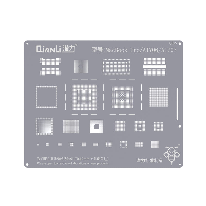 QIANLI Bumblebee Stencil QS95 For Apple MacBook Pro A1706,  A1707