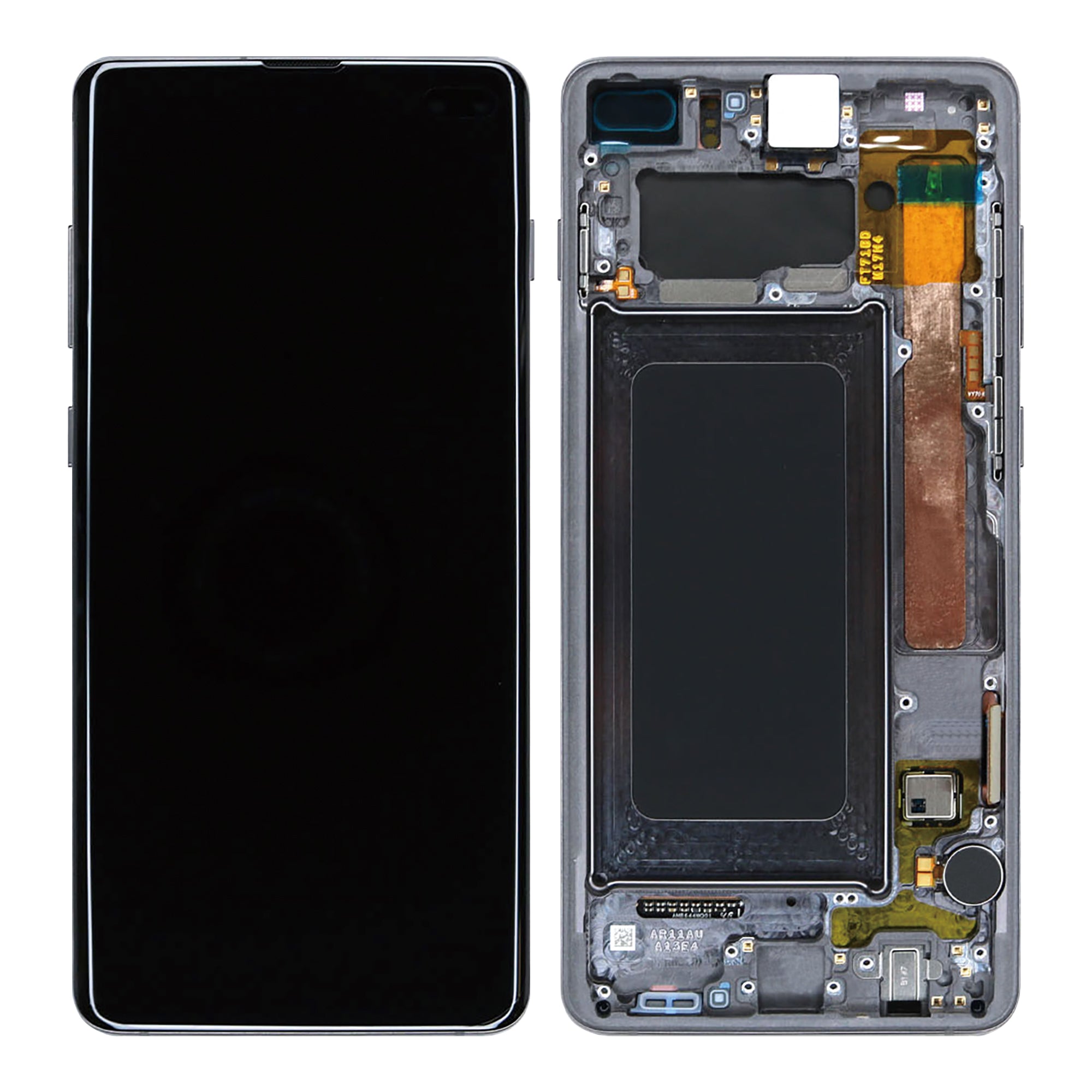 Samsung Galaxy S10 Plus G975F Display And Digitizer With Frame Prism Black Service Pack